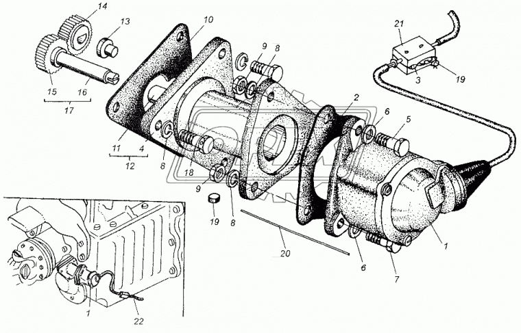 5440-3802055 Шестерня ведомая Z=18;ф20;h=10 МАЗ